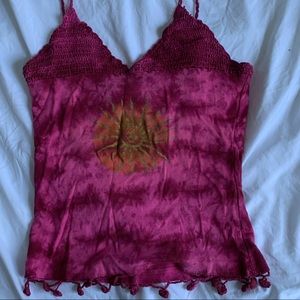 Beautiful sun crochet halter top!